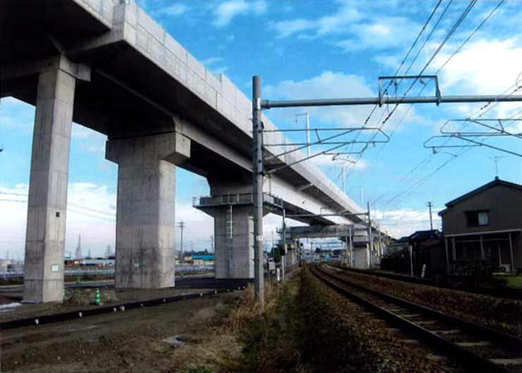 北陸新幹線 西北代高架橋