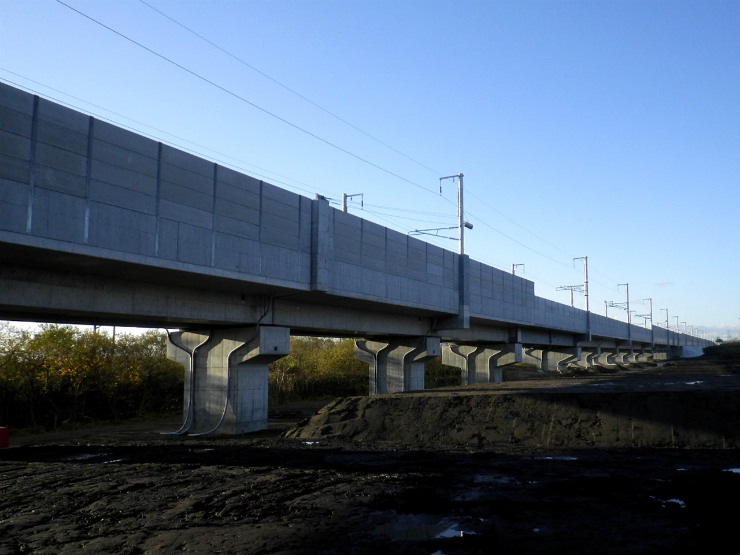 北海道新幹線 木古内路盤工事